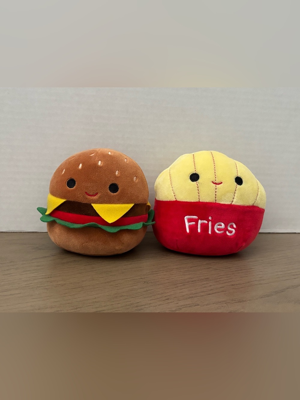 Squishmallow Floyd The French Fries and Carl The Cheeseburger 5” YOU GET BOTH